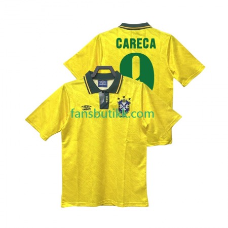 Fotballdrakt Brasil CARECA 9 1991 1993 Retro Hjemmetrøye Kortermet
